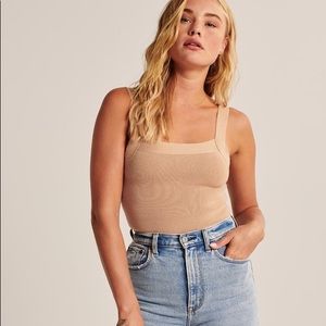 NWT Squareneck knit bodysuit